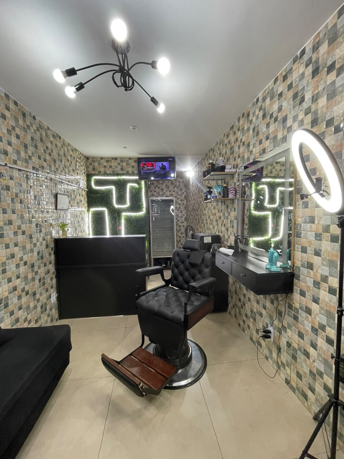 Fotos do espaço da barbearia